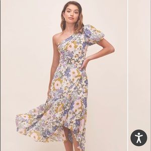 SANTORINI DRESS IN OFF WHITE RETRO FLORAL